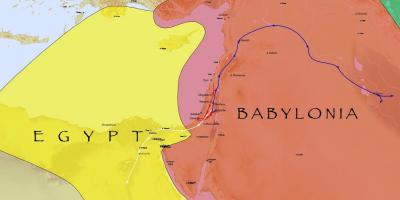 Kort af babylon egyptaland