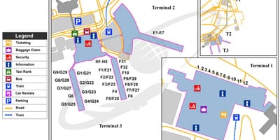 Cairo alþjóðlegur flugvöllur kort