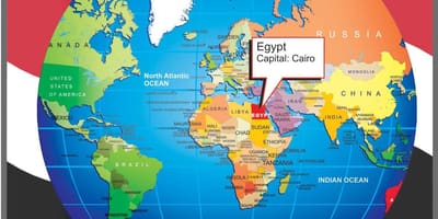 Cairo staðsetningu á heiminum kort
